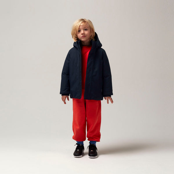 Gosoaky Chipmunk winterjas in Sky Captain Blue, waterdicht en warm gevoerd | Ontdek Gosoaky bij Little Fashion Addict