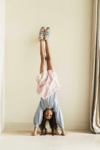 Lichtroze meisjesrok met ruches en elastische tailleband van Jenest | Elle Skirt Dream Rose | verkrijgbaar bij Little Fashion Addict