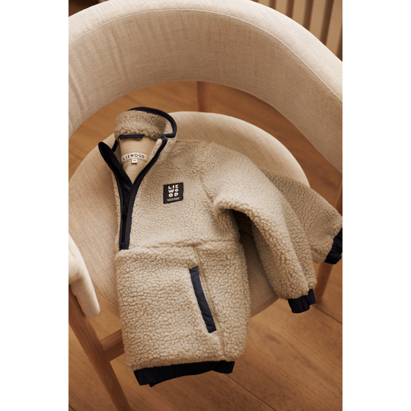 Balou pile anorak voor jongens van Liewood in mist | Ontdek Liewood bij Little Fashion Addict