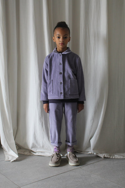 Paarse corduroy meisjesbroek van We Are Kids | Verkrijgbaar bij Little Fashion Addict