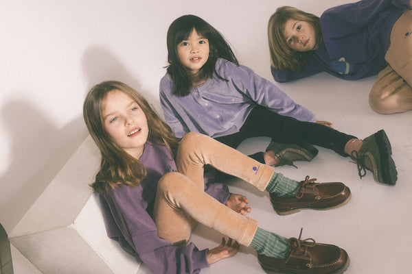 We Are Kids sweater voor meisjes, paars met winterse tekening. | Verkrijgbaar bij Little Fashion Addict