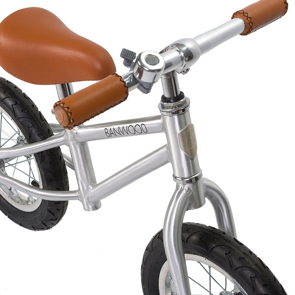 FIRST GO! - Balance Bike - Chrome - littlefashionaddict.com