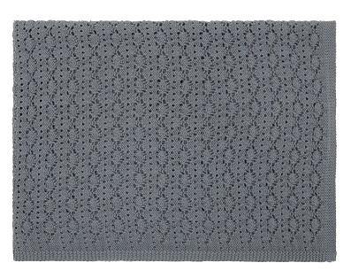 Dekentje gebreid - Dentelle Grijs - littlefashionaddict.com