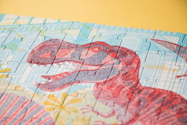 Londji Kinderpuzzel - Puzzel 200 stukken met 2 vergrootglazen - Discover the dinosaurs - Voor kinderen vanaf 6 jaar - Verkrijgbaar bij Littlefashionaddict.com
