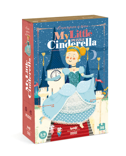 Londji Kinderpuzzel - Puzzel 36 stukken - My Little Cinderella - Voor kids vanaf 3 jaar - Verkrijgbaar bij Littlefashionaddict.com