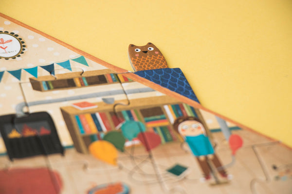 Londji Kinderpuzzel - Puzzel 36 stukken - Welcome to my home - Voor kids vanaf 3 jaar - Verkrijgbaar bij Littlefashionaddict.com