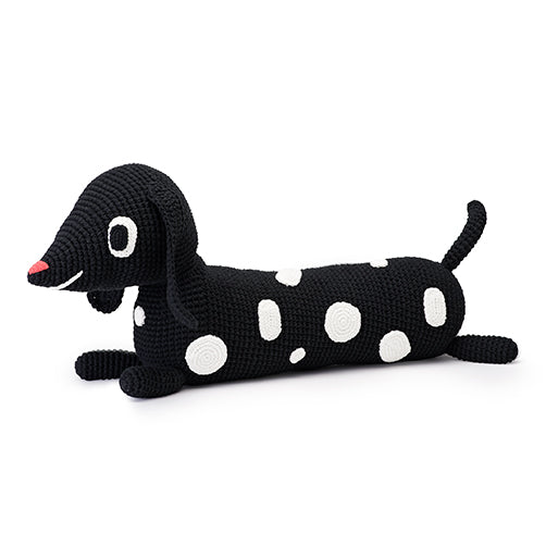 Gehaakte ZITZAK-KNUFFEL BIG - Dotty Dog - littlefashionaddict.com