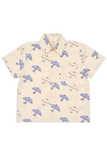 Summer Printed Shirt Tiago Bird Print van Wander & Wonder met een pastel vogelprint. | Verkrijgbaar bij Little Fashion Addict
