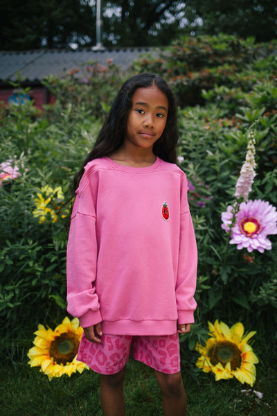 Meisjesshort met luipaardprint in felroze tint – Daily Brat | Verkrijgbaar bij Little Fashion Addict