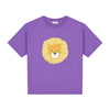 Unisex T-shirt in zacht lila met schattige leeuwenprint – Daily Brat | Verkrijgbaar bij Little Fashion Addict