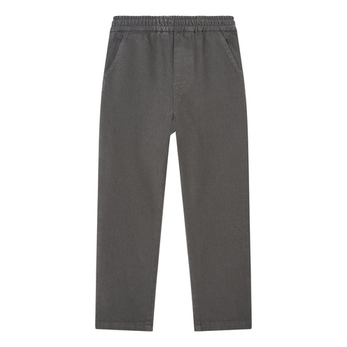 Hundred Pieces - Organic Cotton Jogging Pants Off Black - 'Off-Black' joggingsbroek in denim voor jongens van het merk Hundred Pieces - Verkrijgbaar bij Littlefashionaddict.com