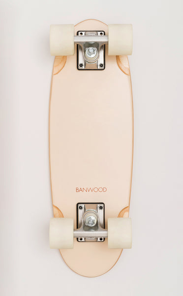 Banwood Skateboard - Crèmekleurig skateboard voor kinderen vanaf 3 jaar - Verkrijgbaar bij Littlefashionaddict.com
