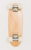 Banwood Skateboard - Natuurkleurig skateboard met donkergroene strepen voor kinderen vanaf 3 jaar - Verkrijgbaar bij Littlefashionaddict.com