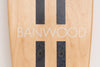 Banwood Skateboard - Natuurkleurig skateboard met donkerblauwe strepen voor kinderen vanaf 3 jaar - Verkrijgbaar bij Littlefashionaddict.com