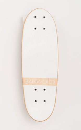 Banwood Skateboard - Wit skateboard voor kinderen vanaf 3 jaar - Verkrijgbaar bij Littlefashionaddict.com