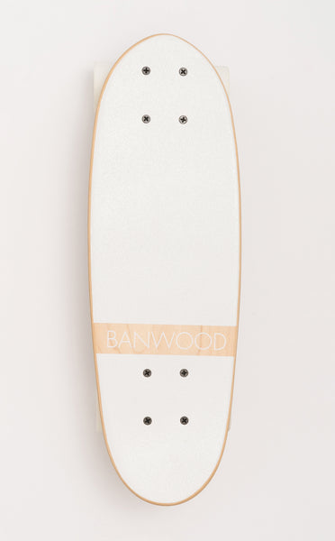 Banwood Skateboard - Wit skateboard voor kinderen vanaf 3 jaar - Verkrijgbaar bij Littlefashionaddict.com