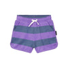 gestreepte badstof short van Daily Brat voor jongens | Daily Brat - Striped Towel Shorts Teal verkrijgbaar bij Little Fashion Addict