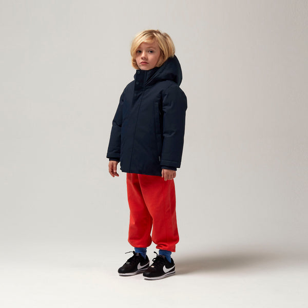 Gosoaky Chipmunk winterjas in Sky Captain Blue, waterdicht en warm gevoerd | Ontdek Gosoaky bij Little Fashion Addict