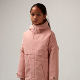 Gosoaky Desert Fox winterjas in Mellow Rose met zachte voering en reflecterende details | Ontdek Gosoaky bij Little Fashion Addict