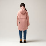 Gosoaky Desert Fox winterjas in Mellow Rose met zachte voering en reflecterende details | Ontdek Gosoaky bij Little Fashion Addict