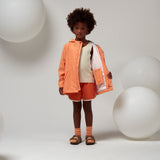 Gosoaky regenjas Elephant Man in Peach Cobbler voor kinderen, uniseks en waterdicht. | Verkrijgbaar bij Little Fashion Addict