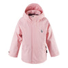 Gosoaky Roaring Cat meisjesregenjas in First Blush Pink, waterdicht en stijlvol. | Verkrijgbaar bij Little Fashion Addict