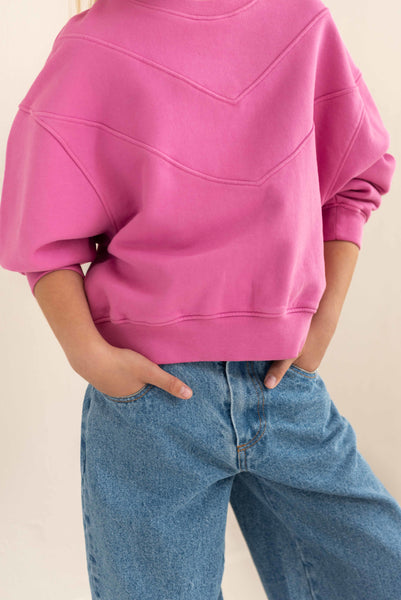 Balloon Denim Pants van Jenest in medium blauwe denim voor jongens en meisjes | Little Fashion Addict