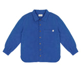 Lef Shirt van Jenest in kobaltblauw | Jongenshemd van Jenest verkrijgbaar bij Little Fashion Addict