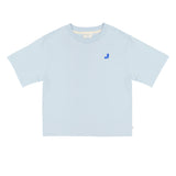 Mase T-shirt Water Blue van Jenest – lichtblauwe oversized jongens T-shirt met grafische rugprint | Ontdek Jenest bij Little Fashion Addict