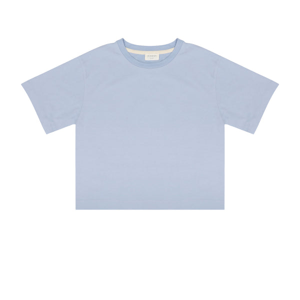 Unisex Mase t-shirt van Jenest in druivenblauw – voorkant | Verkrijgbaar bij Little Fashion Addict | Voor kids van 4 tot 10 jaar
