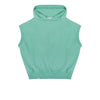 Mouwloze Hoody in het lichtgroen voor jongens en meisjes van Jenest. | Taka Sleevless Hoody Watermelon Green | Verkrijgbaar bij Little Fashion Addict
