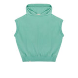Mouwloze Hoody in het lichtgroen voor jongens en meisjes van Jenest. | Taka Sleevless Hoody Watermelon Green | Verkrijgbaar bij Little Fashion Addict