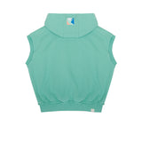 Mouwloze Hoody in het lichtgroen voor jongens en meisjes van Jenest. | Taka Sleevless Hoody Watermelon Green | Verkrijgbaar bij Little Fashion Addict