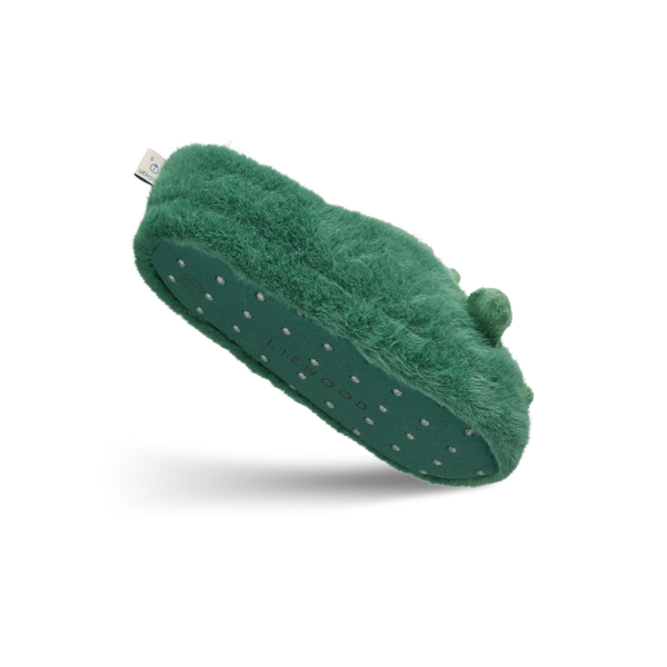 Krokodillenpantoffels van Liewood in garden green | Aviaja Crocodile Slippers Garden Green | Ontdek Liewood bij Little Fashion Addict