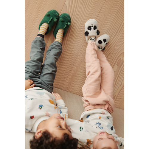 Krokodillenpantoffels van Liewood in garden green | Aviaja Crocodile Slippers Garden Green | Ontdek Liewood bij Little Fashion Addict