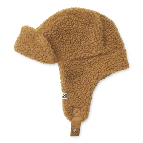 Littlefashionaddict - Liewood - AW23 - Bravo Pile Hat - Golden Caramel - Voor meisjes en jongens - Jongens- en Meisjesmuts - Pilotenmuts - Vanaf 3 tot 8 jaar in stock en verkrijgbaar bij Little Fashion Addict