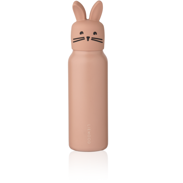 Drinkfles van Liewood in pale tuscany met konijnen deksel | Falk water bottle rabbit lid | Ontdek Liewood bij Little Fashion Addict
