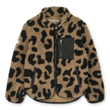 Nolan teddy fleece jas voor jongens en meisjes | Nolan Pile Jacket Mega Leo Oat Mix | Ontdek Liewood bij Little Fashion Addict