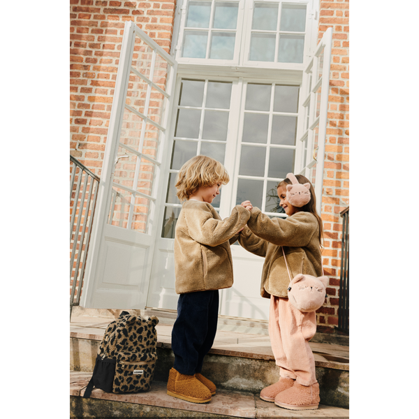 Liewood Calina pile jacket oat unisex teddy jasje voor kids | Calina Pile Jacket Oat | Ontdek Liewood bij Little Fashion Addict