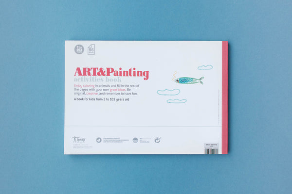 Little Fashion Addict - Londji - Doeboek Art & Paints - 50 illustraties om in te kleuren - Vanaf 3 tot 8 jaar - Verkrijgbaar bij Littlefashionaddict.com