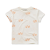 Off-white unisex t-shirt met all-over ijsjesprint van Sproet & Sprout | Ontdek A Champions League of Fun bij Little Fashion Addict