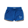 Terry sport short in kobaltblauw voor jongens van Sproet & Sprout | Terry sport shorts bleu uit de Champions League of Fun collectie