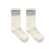 Sportsokken in off-white met blauwe strepen van Sproet & Sprout, unisex model | Uit de Champions League of Fun