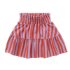 Rok met paarse en rode strepen uit de A Cosmic Romance collectie van Sproet & Sprout. | Smock Skirt Stripe Lavender