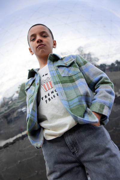 Zwarte denim broek voor jongens en meisjes van Sproet & Sprout | Denim Pants Washed Black | Ontdek Sproet & Sprout bij Little Fashion Addict