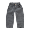 Zwarte denim broek voor jongens en meisjes van Sproet & Sprout – vooraanzicht | Sproet & Sprout Denim Pants Washed Black | Verkrijgbaar bij Little Fashion Addict
