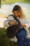 puffy crossbody tas in bruin van Studio Noos | verkrijgbaar bij Little Fashion Addict
