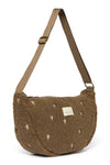 teddy fanny pack crossbody tas met hartjes van Studio Noos in bruin | verkrijgbaar bij Little Fashion Addict