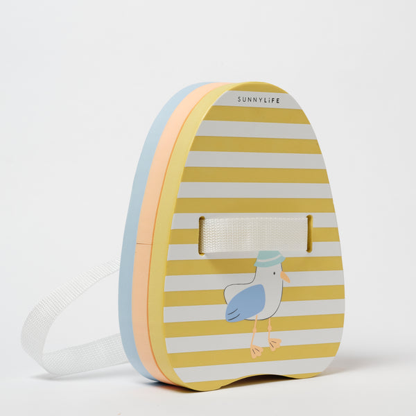 Sunnylife rugdrijver Sid the Seagull in geel en blauw – zwemhulp voor kinderen van 3 tot 6 Jaar | Ontdek Sunnylife bij Little Fashion Addict