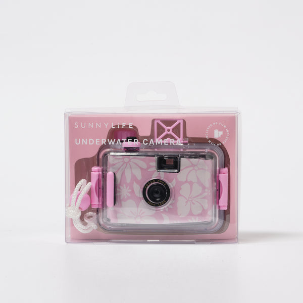 Onderwatercamera voor kinderen in roze bloemenprint van Sunnylife, met transparante waterdichte case | Ontdek Sunnylife bij Little Fashion Addict